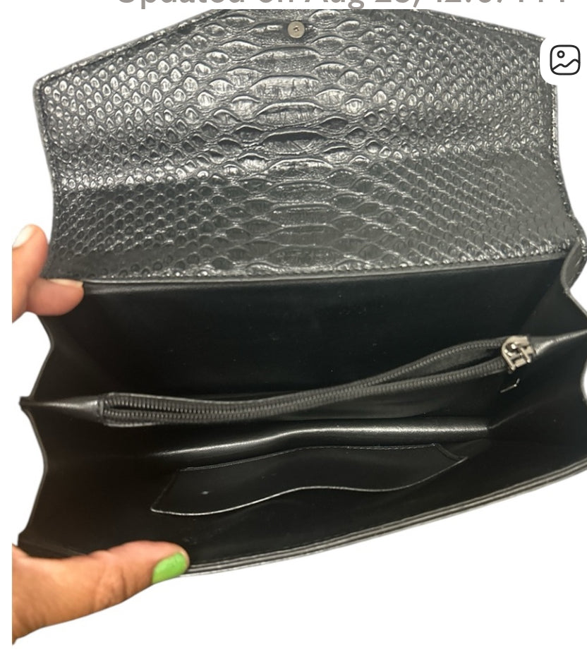 Black Designer Chain Shoulder Bag