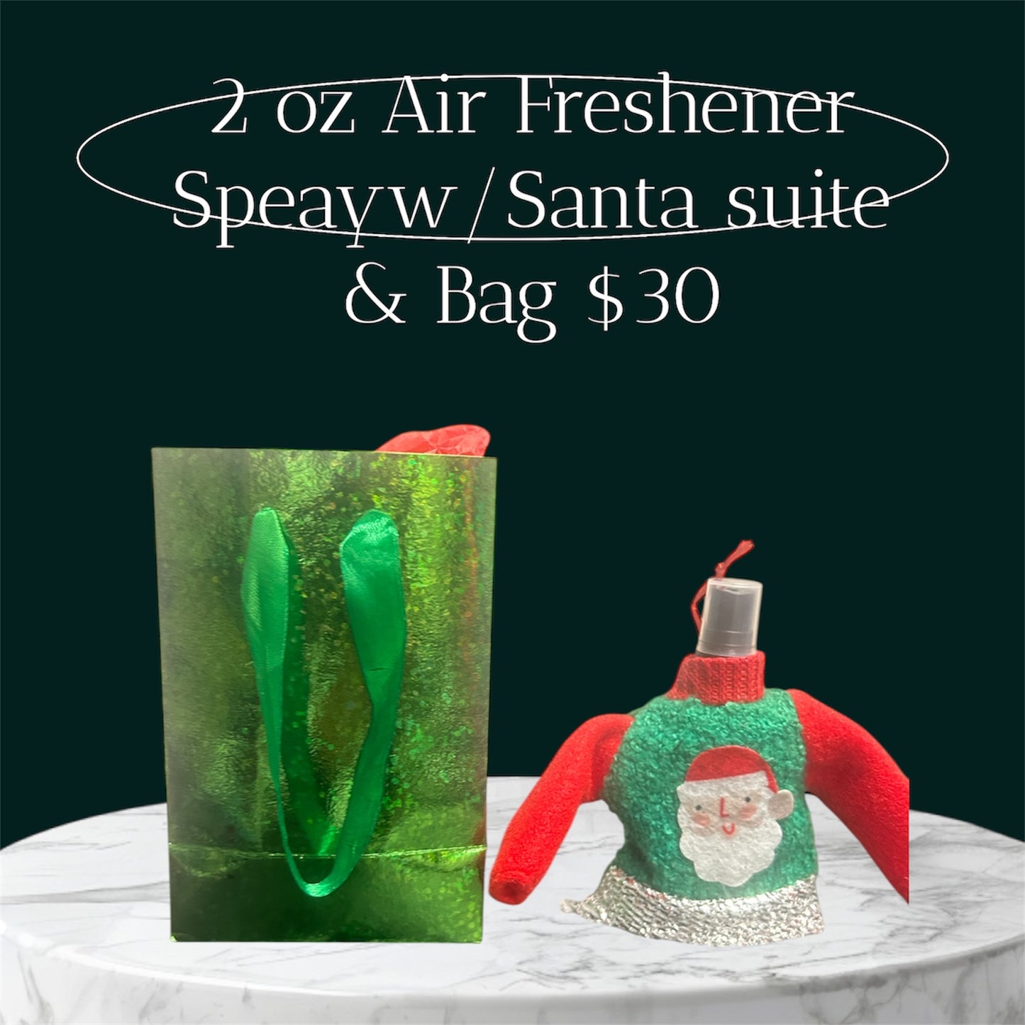 2 oz Air Fresherner Spray:  many scents avail with gift bag