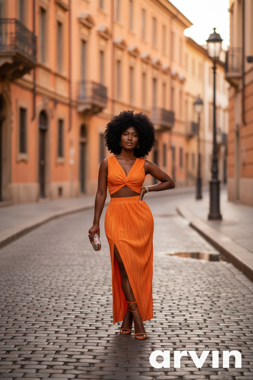 Playing Games Plisse Skirt Set