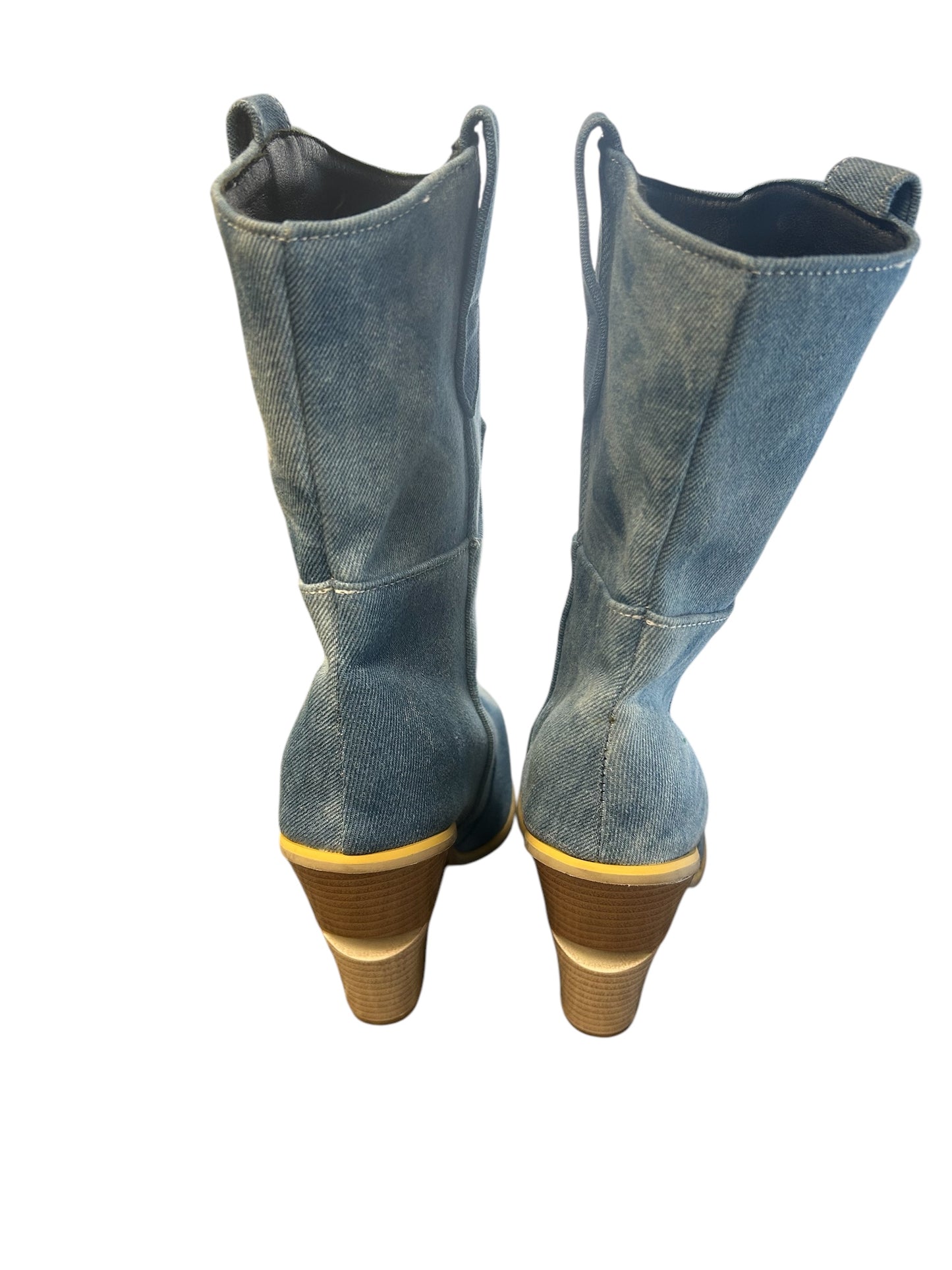 Denim Cowboy Boots size 42 (10/11) women boots