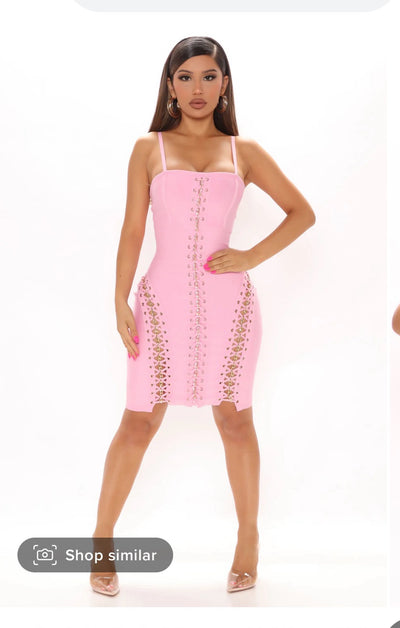 Pink Bandage Dress